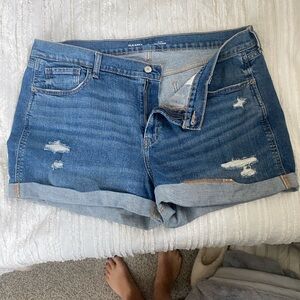 Old Navy Distressed Blue Jean Shorts